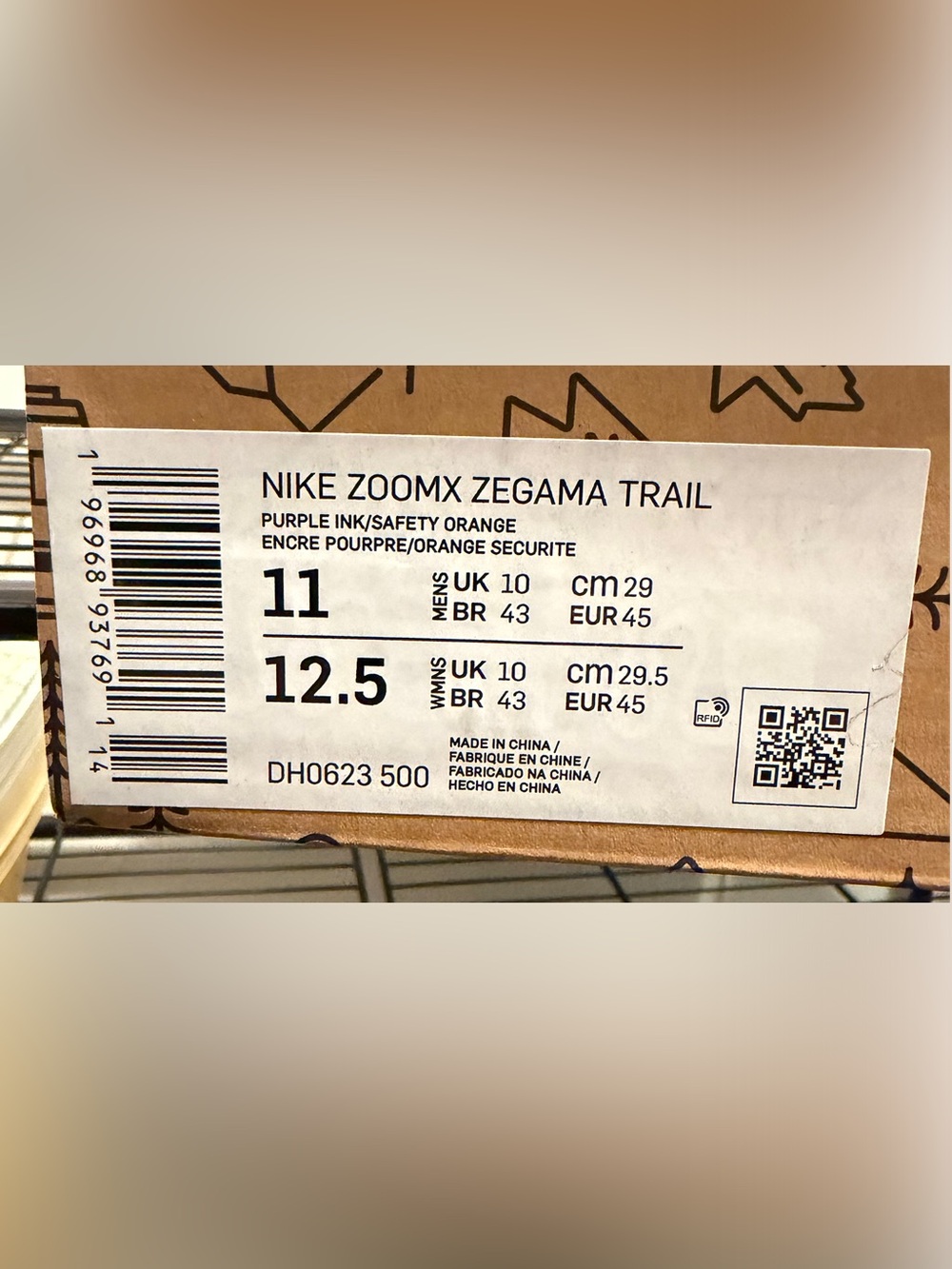 Brand new with original box Men’s Nike Zegama Zoom X max-cushion shoes; Size 11 - Picture 6 of 11